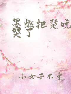 墨燃把楚晚宁C哭了