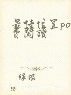 最佳位置po免费阅读