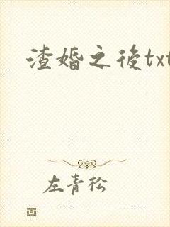 渣婚之后txt