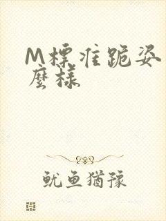 M标准跪姿是什么样