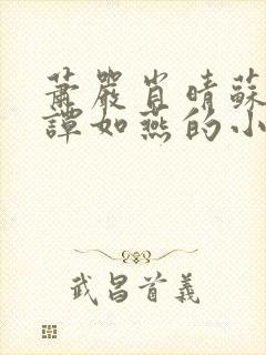 萧严肖晴苏雨溪谭如燕的小说在线阅读