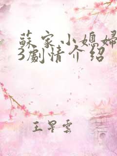 苏家小媳妇1v3剧情介绍