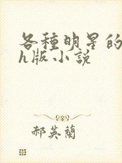 各种明星的综艺h版小说