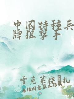 中国特种兵之王牌狙击手