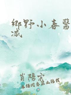 乡野小春医无删减
