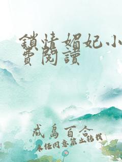 锁情媚妃小说免费阅读