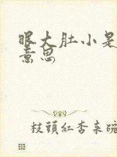 眼大肚小是什么意思