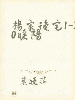 杨家后宅1-20暖阳