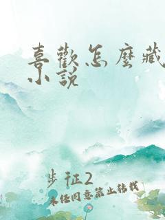 喜欢怎么藏不住小说