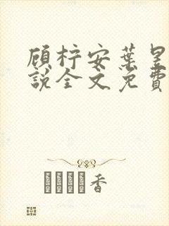 顾柠安叶昱城小说全文免费阅读