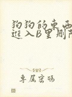 狗狗的东西直接进入B里删除