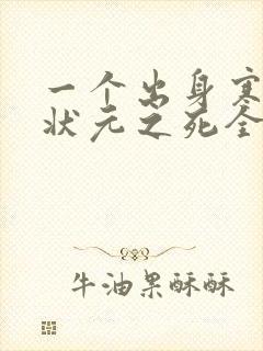 一个出身寒门的状元之死全文