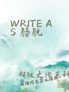 WRITE AS 膀胱