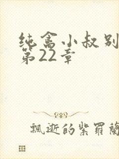 纯禽小叔别太猛第22章