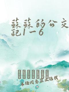 苏苏的公交车日记1一6