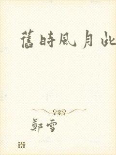 旧时风月此时情