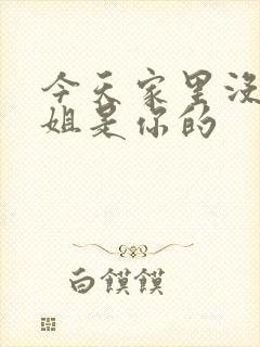 今天家里没人姐姐是你的