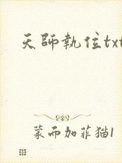 天师执位txt
