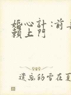 婚心计 :前妻赖上门