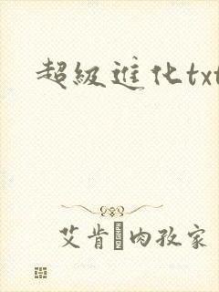 超级进化txt