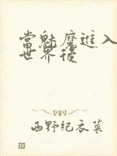 当魅魔进入快穿世界后