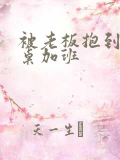 被老板抱到办公桌加班