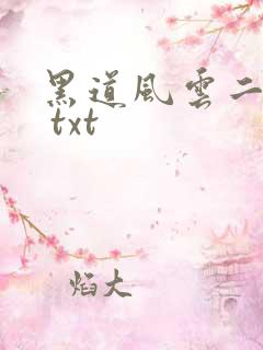 黑道风云二十年 txt