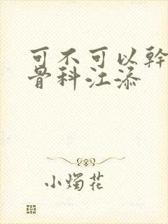 可不可以干湿你骨科江添