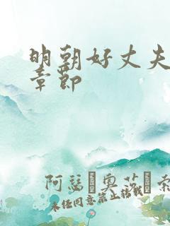 明朝好丈夫最新章节