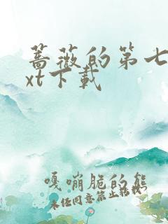 蔷薇的第七夜txt下载