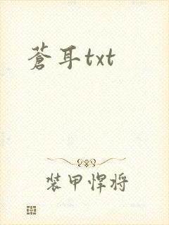 苍耳txt