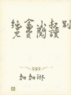 纯禽小叔别太猛免费阅读