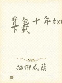 背包十年txt下载