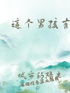 这个男孩有点野