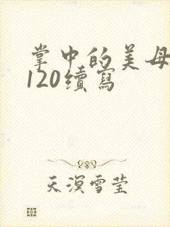 掌中的美母版主120续写