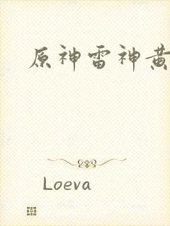 原神雷神黄本本