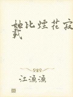 她比烟花寂寞下载