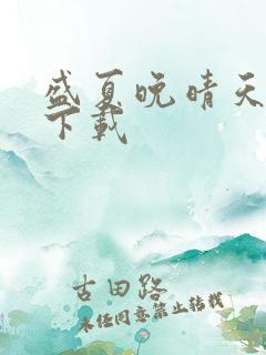 盛夏晚晴天小说下载