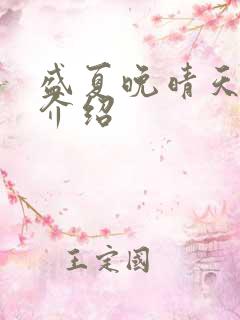 盛夏晚晴天剧情介绍