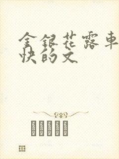 金银花露车速最快的文