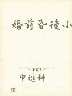 婚前昏后小说