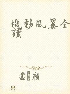 机动风暴全文阅读