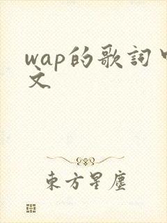 wap的歌词中文