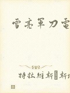 雪亮军刀电视剧