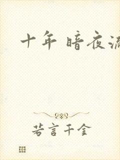 十年 暗夜流光