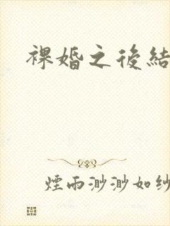 裸婚之后结局