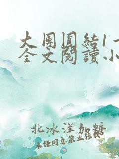 大团圆结1一6全文阅读小说