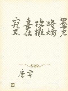 宠妻攻略墨太太又在撒娇免费阅读