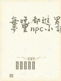 每晚都进男神的梦里npc小说