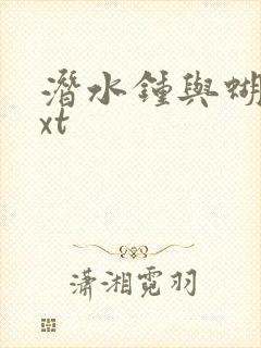 潜水钟与蝴蝶txt